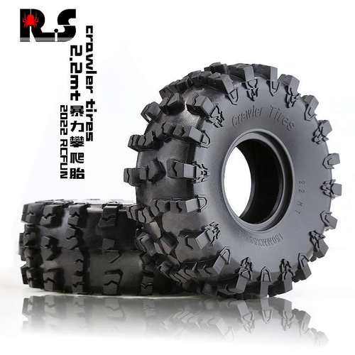 RS 红蜘蛛 AXIAL 1/10 山羊 TRX-4攀爬胎管架攀爬 2.2寸勇士胎R59