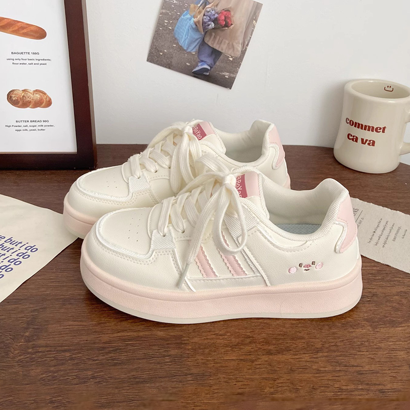 女童夏透气板鞋女款2025新款厚底小白鞋ins潮百搭小众韩系面包鞋,童鞋/婴儿鞋/亲子鞋,板鞋,淘宝优惠券,粉丝福利购,淘宝优惠卷