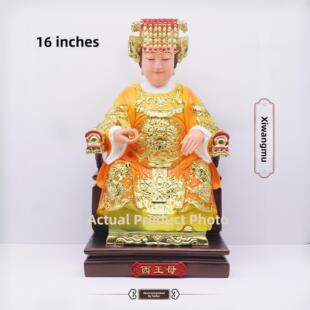 包邮树脂像 西王母神像 王母娘娘十二老母像家用工艺品桌面摆件