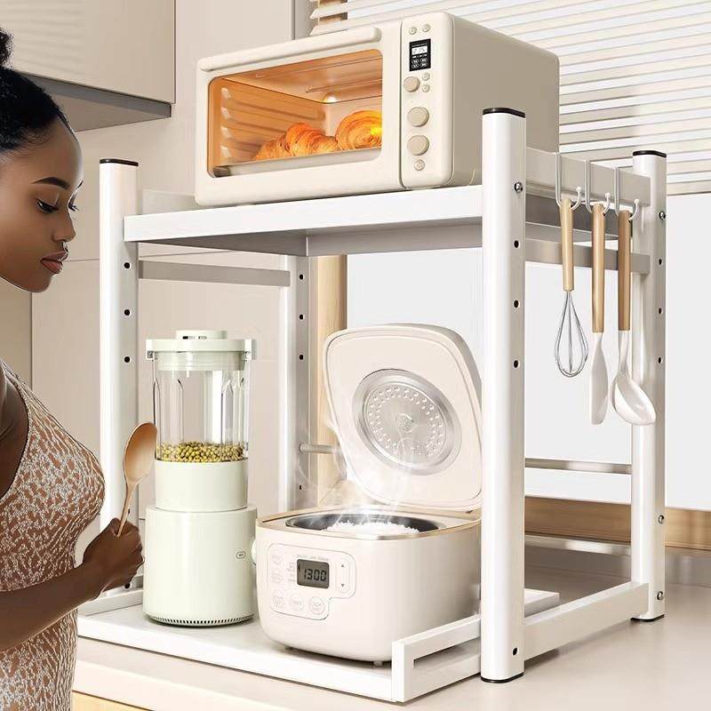 厨房微波炉置物架多功能放电电子锅烤箱专用台面电器抽拉式收纳层,厨房/烹饪用具,微波炉置物架,淘宝优惠券,粉丝福利购,淘宝优惠卷