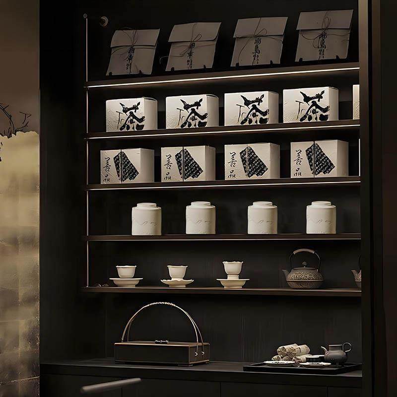 新中式禅意茶室展示边柜茶叶茶具装饰样板间书房陶瓷茶壶饼茶摆件,家居饰品,家饰软装搭配套装,淘宝优惠券,粉丝福利购,淘宝优惠卷