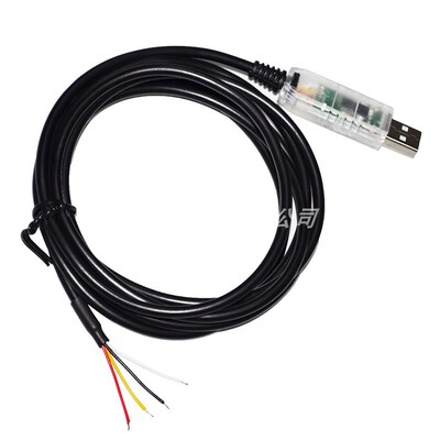 FTDI FT232RL USB转RS485 4P WE 四芯脱皮串口线DATA+ DATA- GND