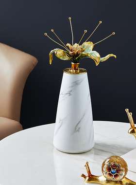 圣朗伦 《轻奢时光》珐琅彩工艺摆件创意玄关角几家居饰品