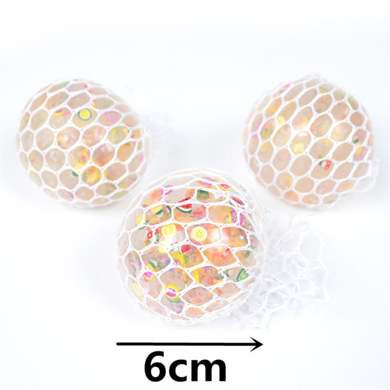 极速6cm Anti-Stress Squishy Ball Funny FruPit Slice Grape