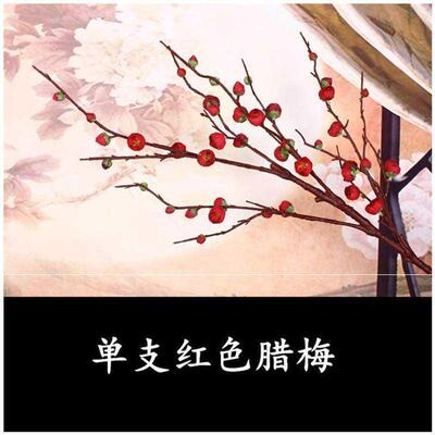 极速干花干枝梅仿真花大银柳发财果客厅装K饰花腊梅花雪花梅插花