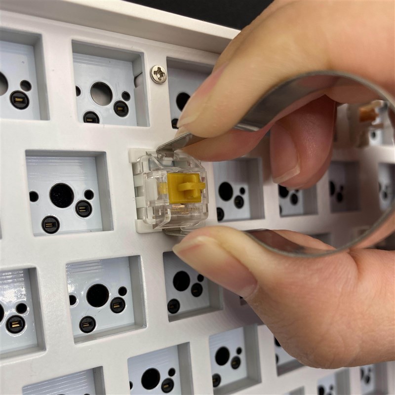 极速狼派透明底座CIY68热插拔套件蓝牙5.0无线2.4GU双模机械键盘D