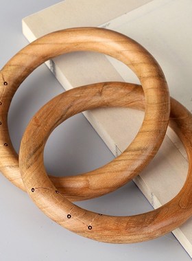 极速张至顺道长乾坤阴阳镯正宗桃木乾坤圈手把件手镯W七星环乾坤