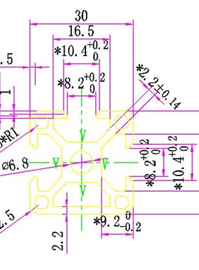 极速3030F铝材单面封槽 一面封 30N1铝合金M 3面槽 1面封槽铝合金