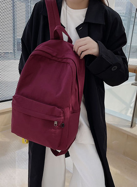 极速2022  High Qualoity Women Backpack Solid Color Shoulder