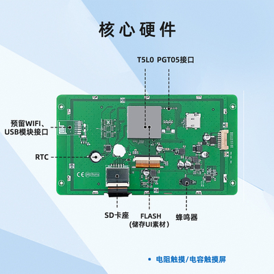 极速7英寸迪文工业智能串口屏工控触摸触控D物联网DMG80480T070_0