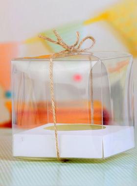 极速12Pcs Clear Plastic Cupcake Packaging Box Cake WFavors B