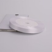 Ribbon roll sale 极速Hot whiJte 25yards 75mm Satin 6mm Silk