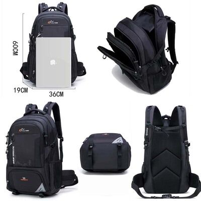 极速Mens 70L Outdoor Backpacyk Travel Climbing Rucksack Hik