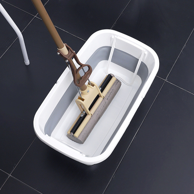 极速Foldable Floor Lazy Mop Bucket Space Saver SCollapsible