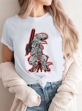 极速T.REX Women Clothing Metal Gear Solid GamPe Graphic Prin