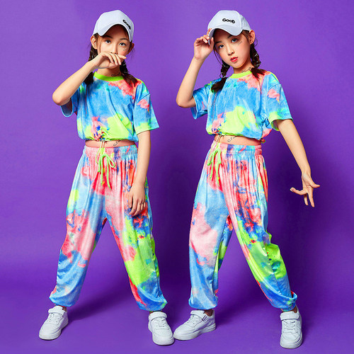 极速Hiap Hop Clothing Multicolor Sweatshirt Causal Pants For