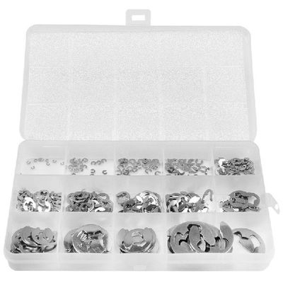 极速290Pcs/Set E Clip Circlip Washer Assortment KiUt Stainle