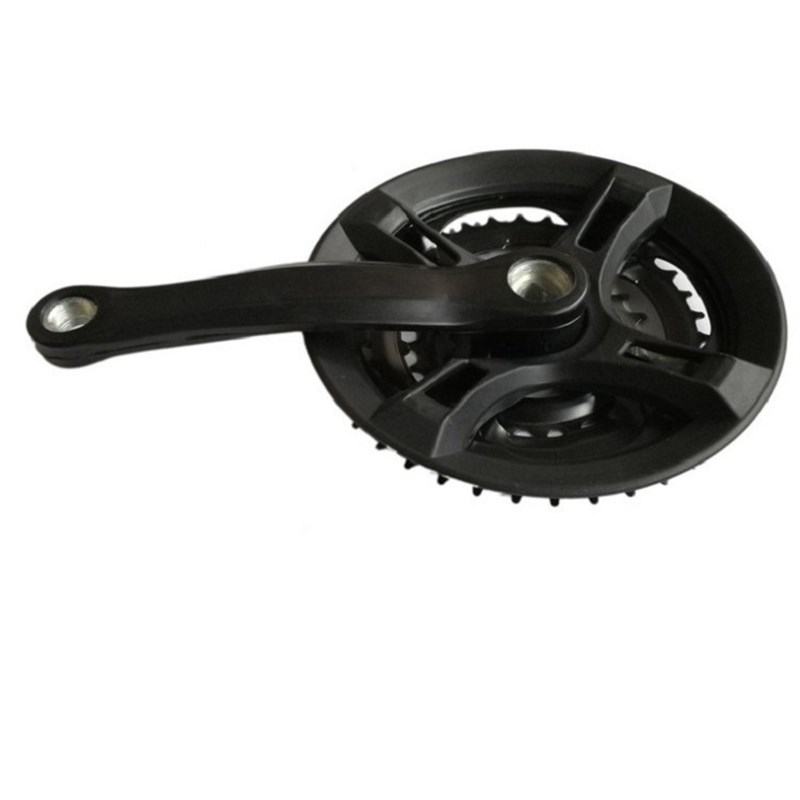 极速2023自行车大齿盘变速齿盘链C轮登山车包塑铁曲柄轮盘方孔3片