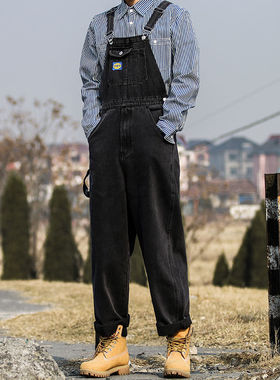 极速Hip Hop Mens Casual Oversize Overalls 2020 AuUtumn New