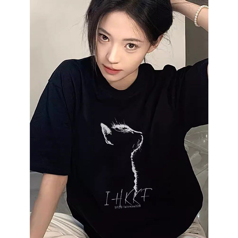 新品孕妇上衣夏装2025新款遮肚子不显怀短袖t恤女夏Y季中长款孕妇