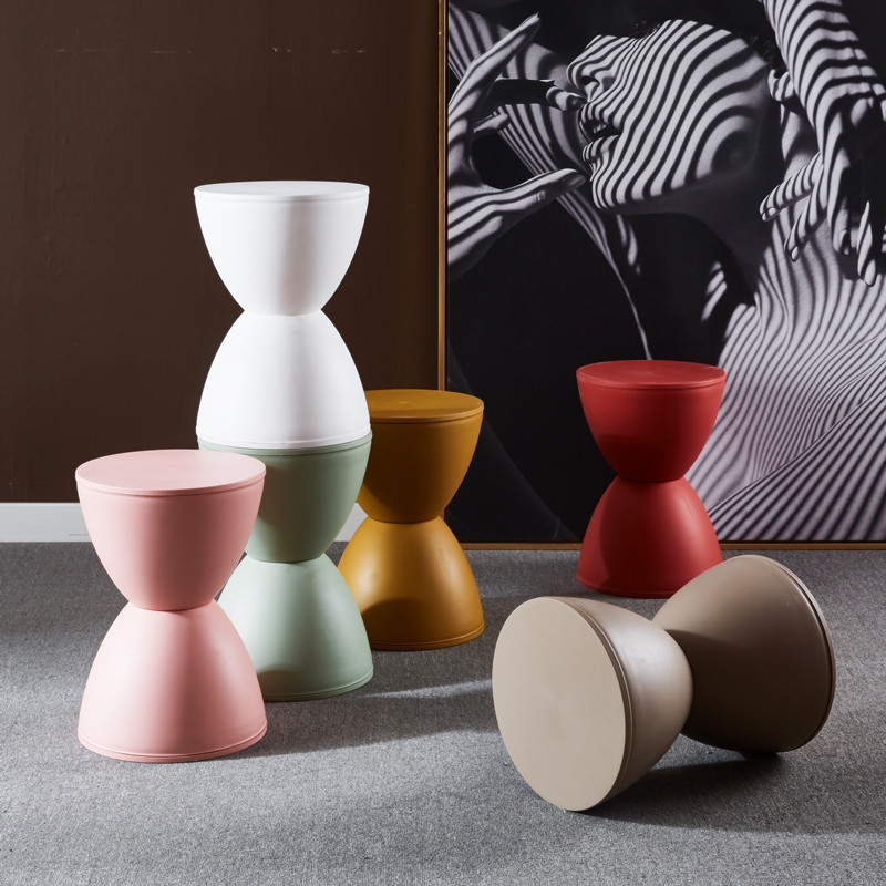 极速北欧王子凳休闲欧式小圆凳创意换鞋凳储N物凳沙漏凳化妆凳茶