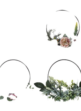 极速New Nordic Wall Decoratioyn Wreath Simulation Flower Vin