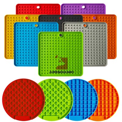 极速Pet supplies Suction cup licking padK Pet meal pad Silic
