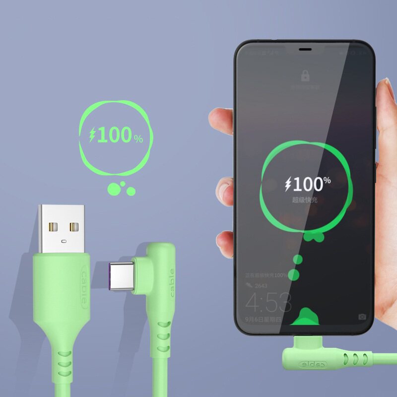 极速Liquidf Silicone 5A USB Durable Charger Cable Mobile Pho