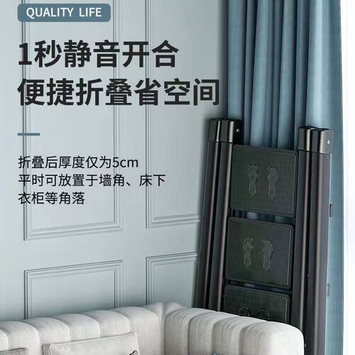 极速梯子家用多h功能人字梯折叠梯楼梯凳子小型室内折叠花架梯加