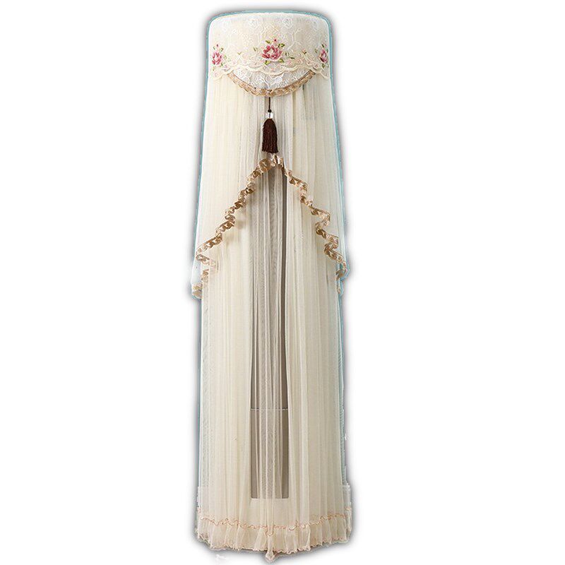 极速空调罩立g式立式空调防尘罩圆柱形通用开机不取蕾丝盖巾高端