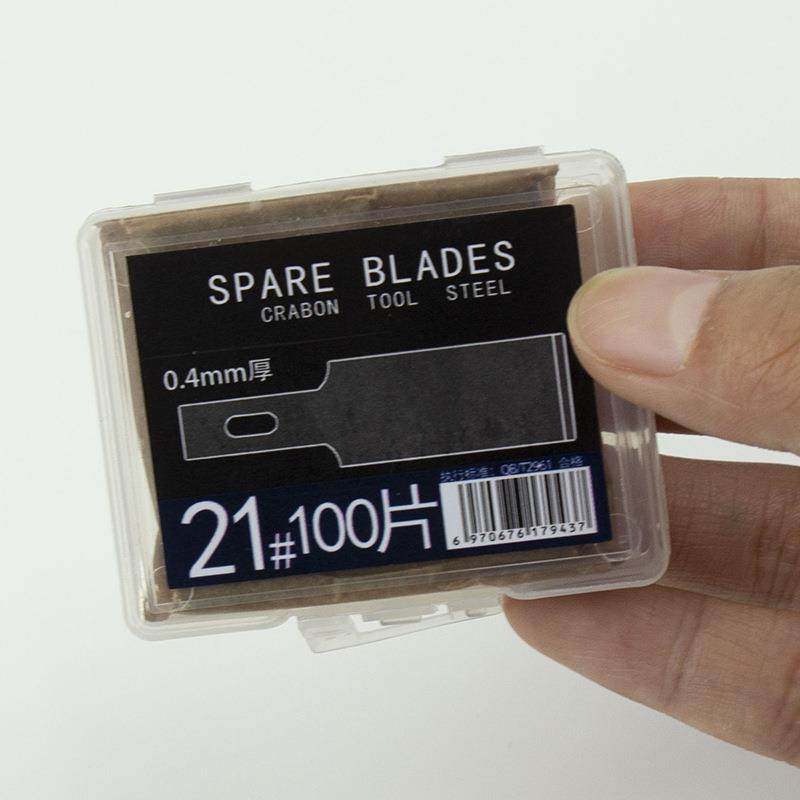 21号刀片铲胶刀片刮胶刀片线路板刻刀平口雕刻刀 21#美工贴膜刀片,五金/工具,刀片,淘宝优惠券,粉丝福利购,淘宝优惠卷