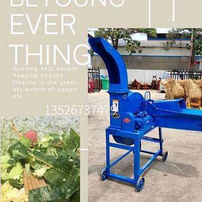 极速销25型自动进料铡草机 秸秆稻草切碎机揉丝T机家用小型铡草粉