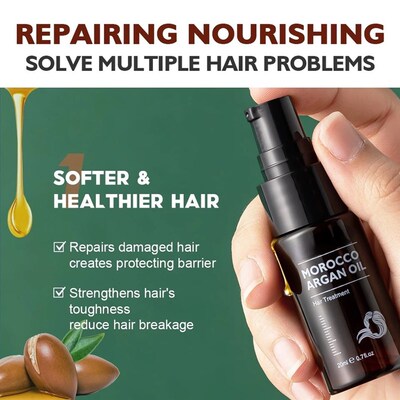 极速Moroccan Argan Oil Hair Essential TreaMtment Keratin Nou