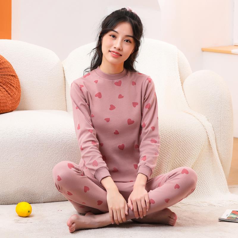 极速女童中领秋衣l卫生裤内衣套装中大童女孩秋冬打底发热衣家居