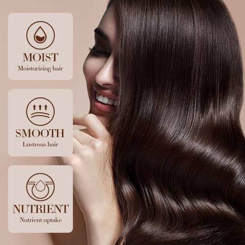 极速Cocbonut Oil Hair Mask Repairs Damage Keratin Scalp椰子