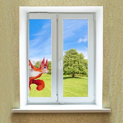 极速Peeping Woodpecker Squirrel Wall SticLkers Simulation Bi