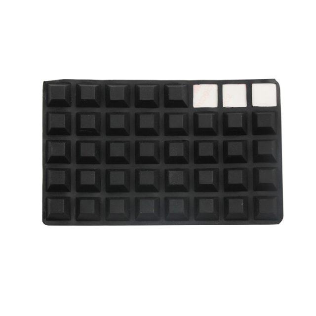 极速50/40/32pcs Selof Adhesive Round / Square Silicone Rubbe