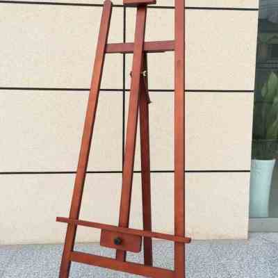 极速新品165米黑色白色胡桃色实木制油画架子高端广告YKT板展示架