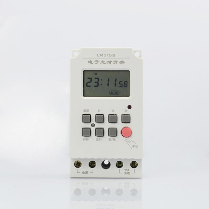 极速微电脑时控开关LR316wS秒控定时开关电源定时到秒延时继电器