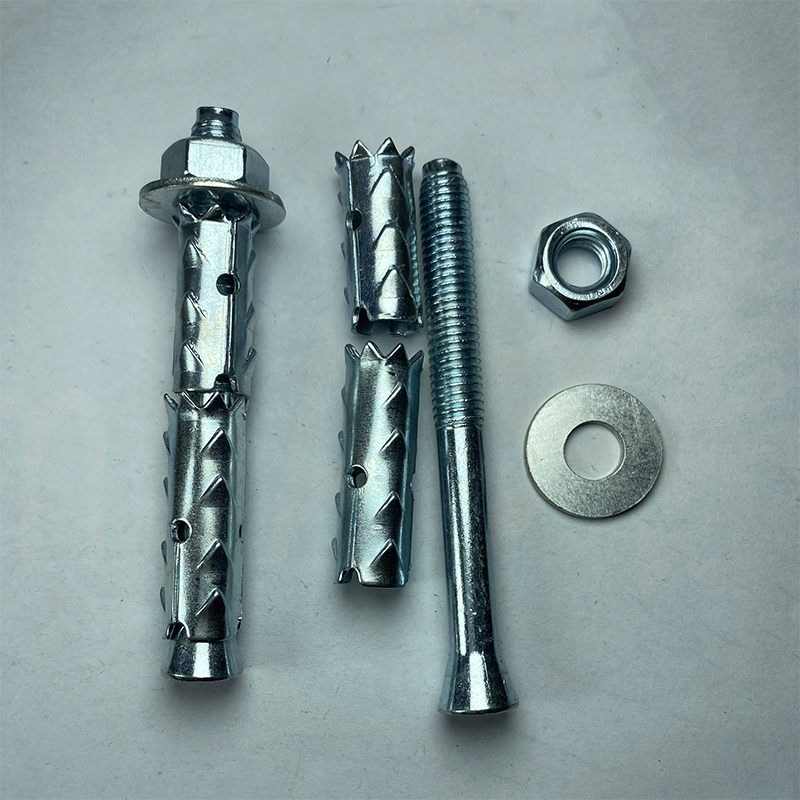 极速穿山刺胀栓砌块砖泡沫砖轻体砖专用蓬胀O螺丝泡沫砖加气块蓬