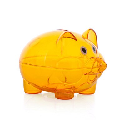 新品HOTb Cute Transparent Money Saving Box Case Coins Piggy