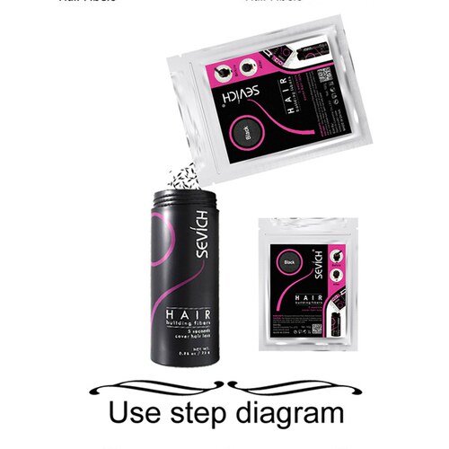 极速Sevbich 100g Hair Fibers 10 Color Keratin Hair Building