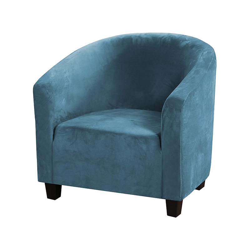 极速加厚弹力单人俱乐部通用沙发套F罩全包半圆形卡座椅套酒吧酒