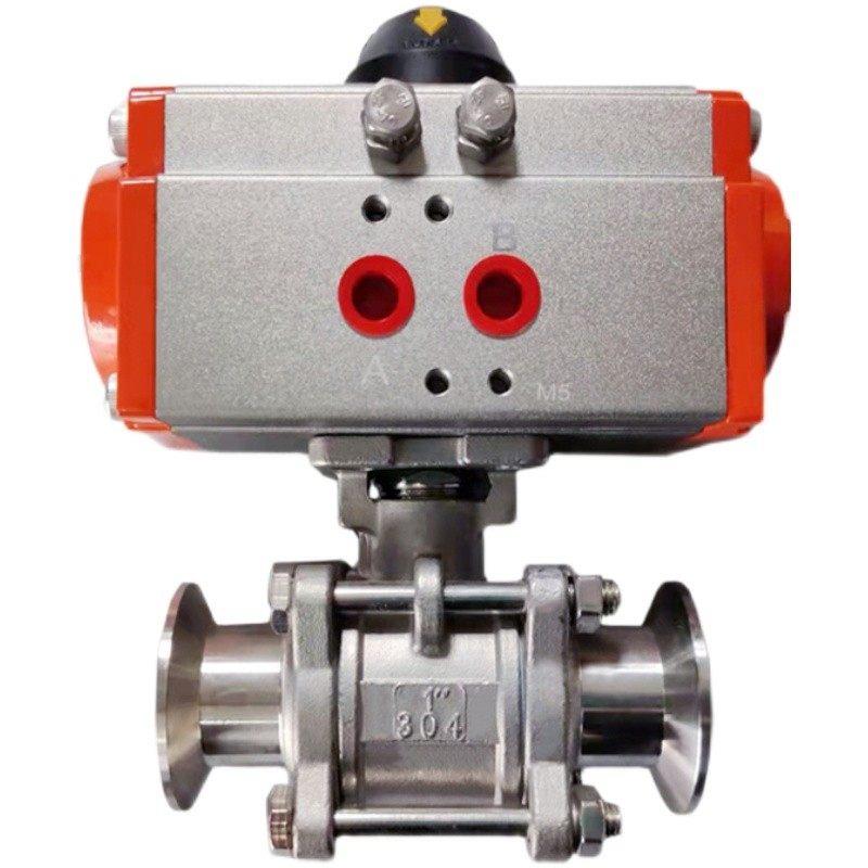 极速新品新品气动快装球阀Q681F-1y6P卫生级三片式不锈X钢30T4夹