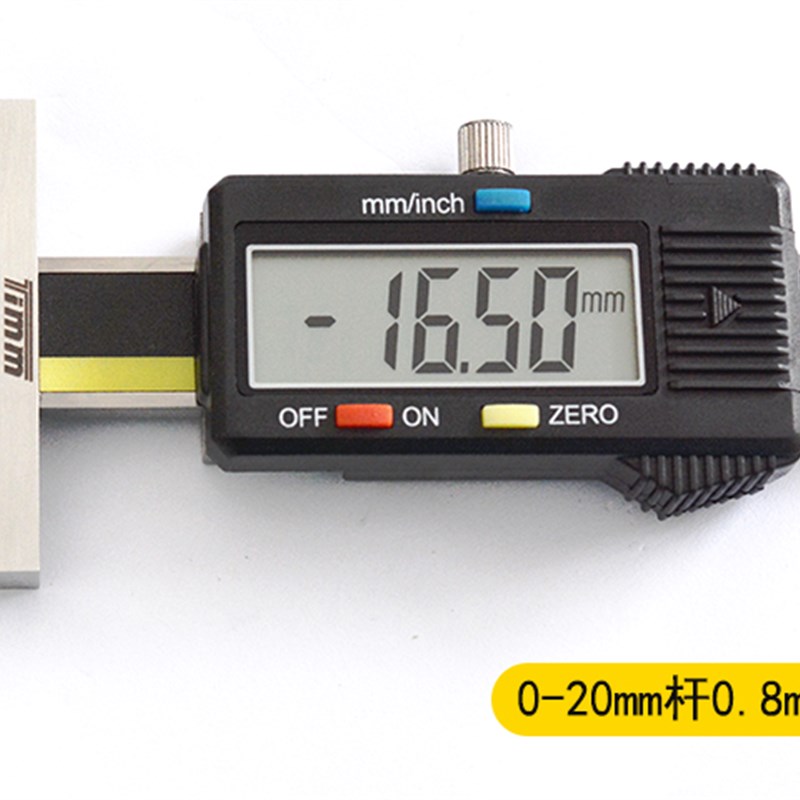 极速新品新品天目不锈钢细杆电r子数显深度卡尺0-1H0/2J0/25/30mm