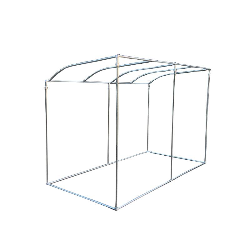 极速新品镀锌钢管水m管遮阳雨棚花架瓜果葡萄架定制斜S面尖顶小屋