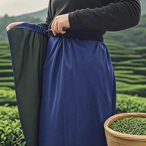 采茶围裙防雨干活防水裤裙女一片式雨衣骑车采茶裤子防水围裙