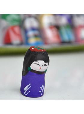 A5L手工泥人娃娃摆件批6个装少数名族传统工艺特色小礼物