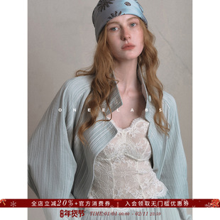 ONEELABS原创品牌 法式蕾丝刺绣吊带背心女冬保暖带胸垫打底上衣