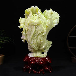 饰品乔迁新居礼品 白菜花瓶摆件开花白菜客厅电视柜酒柜玄关家居装